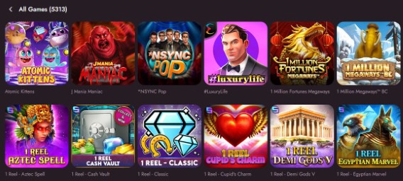 Browse over five thousand games including Atomic Kittens Jumanji and Nsync Pop