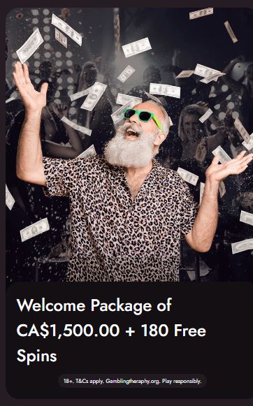 Win 1500 dollars plus 180 free spins at Mr Fortune Casino
